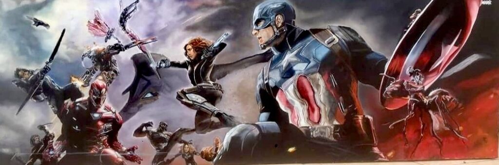 huile 150 x 50 cm marvel
