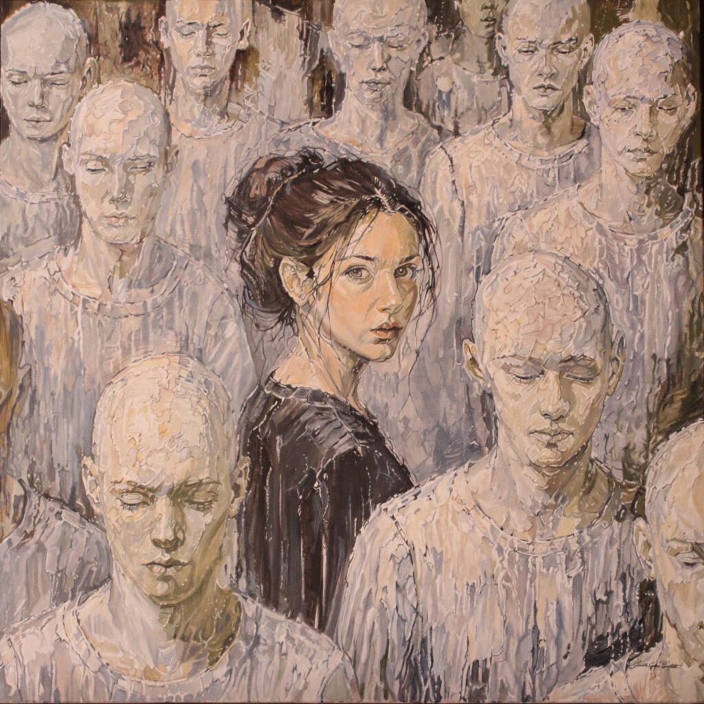 conformité huile 80 x 80 cm 2026 détail 1