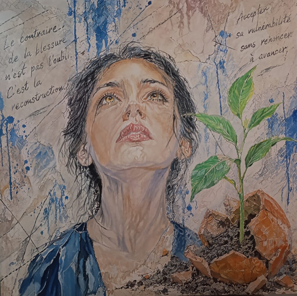 résilience huile 80 x 80 cm 2026